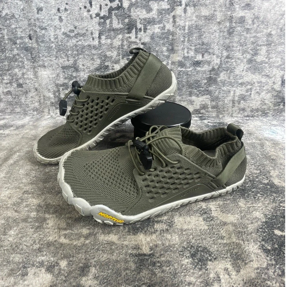 Nortiv 8 Aqua Shoes Mens 4 Olive Green Lightweight Quick Dry Water Shoes